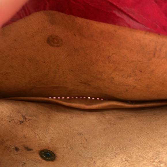 Elephant Print Leather Clutch And Wallet, Matching, Vintage 1990s - Picture 4 of 7